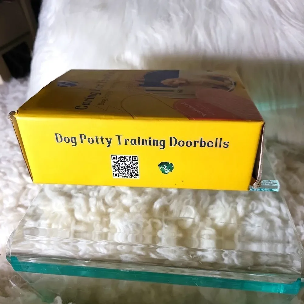 Dog potty training 2 doorbells for any type of door, plus training clicker NWT